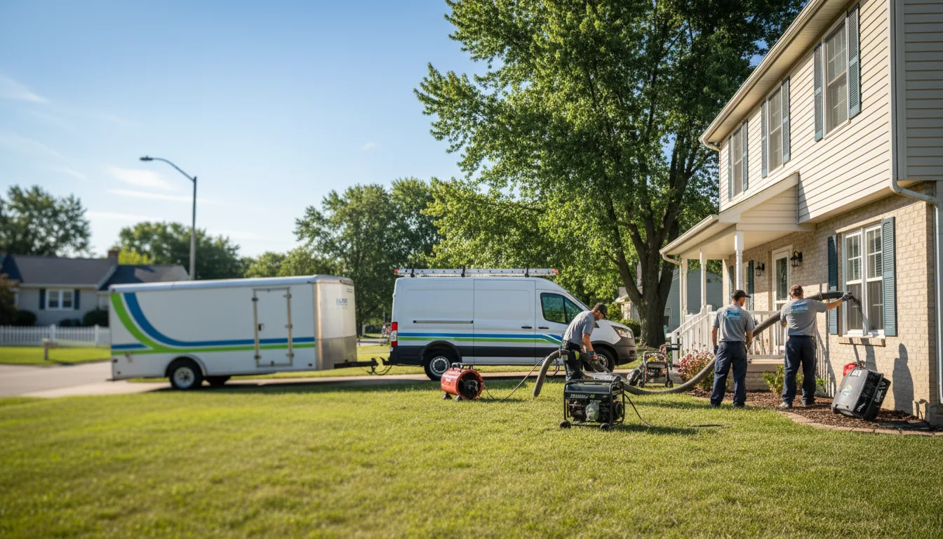 Flooded Basement Restoration And Cleanup With Repair in Manhattan, IL near me